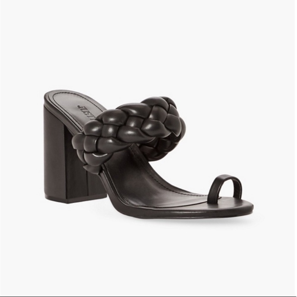 Black Braided Heels